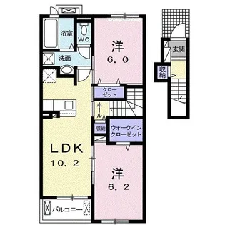 ルオント【2階】の間取り
