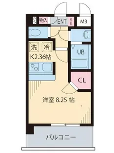 ウィッシュ・スクエア・イースト【4階】の間取り