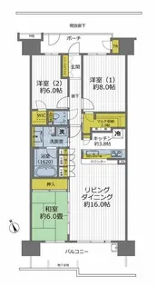 グラン・レジデンス【7階】の間取り