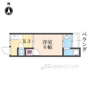 日生ハイツB棟【3階】の間取り