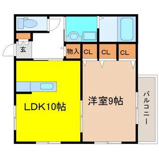 シャーメゾンコートC【2階】の間取り
