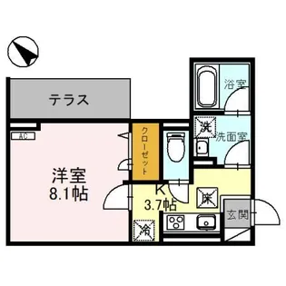 D-ROYAL中央 WEST【1階】の間取り