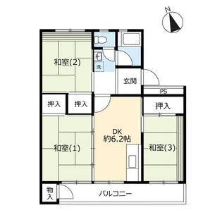 UR西上尾第一【5階】の間取り