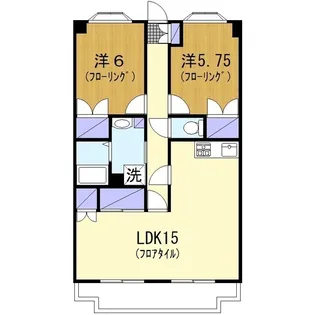 日比野レジデンス【1階】の間取り