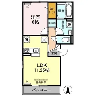 アネシス駅南【2階】の間取り