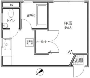 ニュー松が谷マンション【3階】の間取り