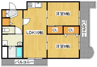 グランボア【5階】の間取り