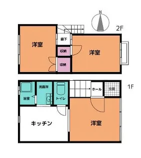 山田ハイツ【1階】の間取り