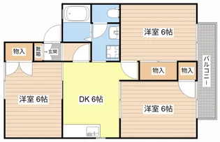 セジュール城南A棟【1階】の間取り