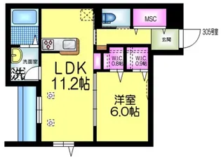 ミュールブラン【3階】の間取り