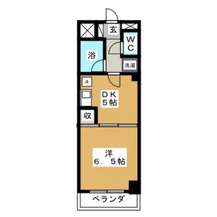 ハイパールコート【6階】の間取り