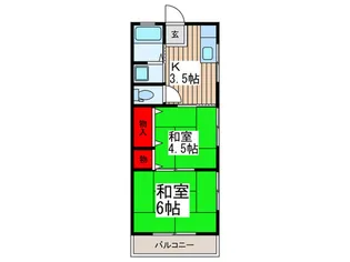カーサ浅間町【2階】の間取り