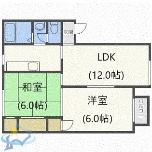 グレースハイツ【2階】の間取り