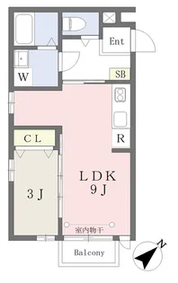 プライムテラス高砂【1階】の間取り