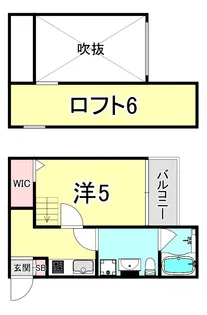 ラネージュ五色山【2階】の間取り