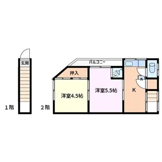 FLATえびす【2階】の間取り
