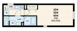 GATE Residence Mitaka【2階】の間取り