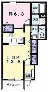 プラシード・カーサ【1階】の間取り