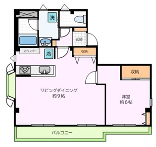尾山台フラット【2階】の間取り
