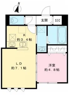 スレイベル井の頭【1階】の間取り