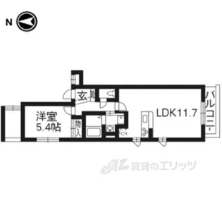 メゾンドフルール武者小路【3階】の間取り