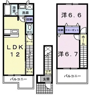 ネオ ブルック【2階】の間取り