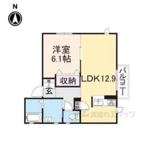 カーサフィオーレ【2階】の間取り