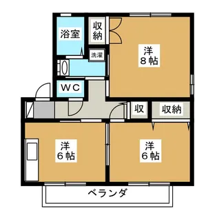 セジュール上高田 A棟【1階】の間取り