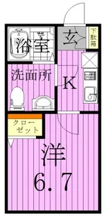 ルミエール柏【1階】の間取り