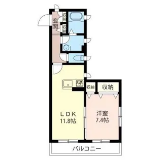 ラ・ペジーブル【2階】の間取り