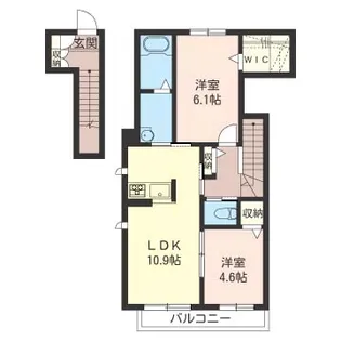 アイアンワークス ShaMaison【2階】の間取り