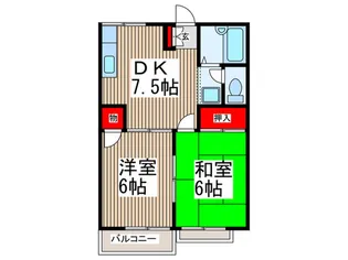 ハイネスU【2階】の間取り