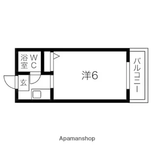 アパートメント東淀川II【4階】の間取り