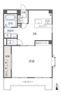 宏栄ハイツ【6階】の間取り