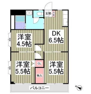 ニュープリンスマンション【3階】の間取り