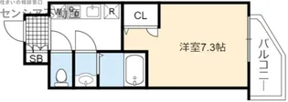 クレストタップ大阪京橋.【13階】の間取り