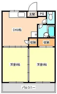 モイセスハウス津久礼【2階】の間取り