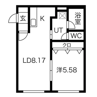 BB美園【3階】の間取り