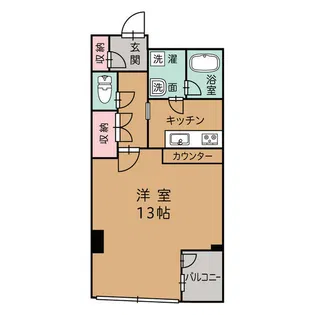 ユー堀川ビル【3階】の間取り