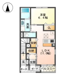 マハロ【1階】の間取り