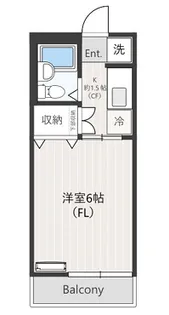 ジュネス高津【1階】の間取り