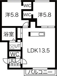 エルヴェールV【2階】の間取り