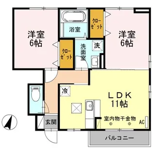 グリーンパレス【1階】の間取り