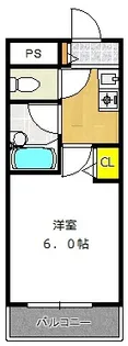 サンロイヤル長柄【8階】の間取り