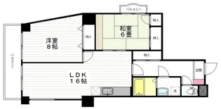 コンフォート宮城野【2階】の間取り