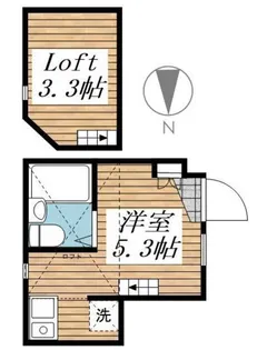 フルーレ高円寺【1階】の間取り