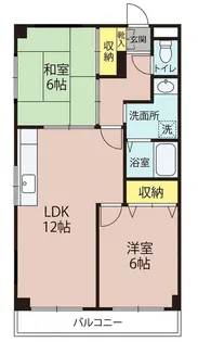パレス金ヶ原【4階】の間取り