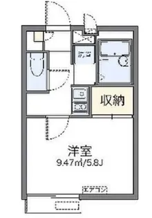 レオパレスネオ【2階】の間取り