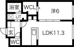 フォレスト南郷【2階】の間取り
