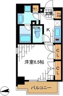 ナビウスプレリア東日本橋【7階】の間取り
